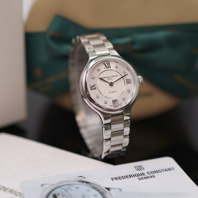 27119715b - FREDERIQUE CONSTANT Damenarmbanduhr Referenz FC-306WHD3ER6B, Automatik, beids. vergl. ...