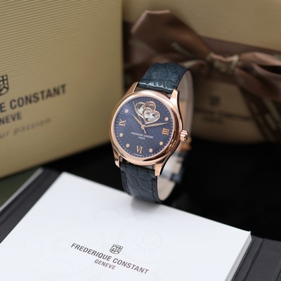Image FREDERIQUE CONSTANT Double Heart Beat unworn ladies wristwatch reference FC-310NDHB3B4, ...