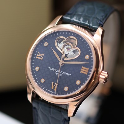 27119726b - FREDERIQUE CONSTANT Double Heart Beat ungetragene Damenarmbanduhr Referenz FC-310NDHB3B4, ...