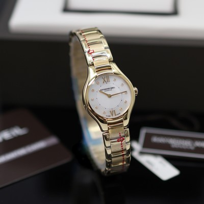 27119727a - RAYMOND WEIL Neomia ungetragene Damenarmbanduhr Referenz 5124, quarz, verg. ...