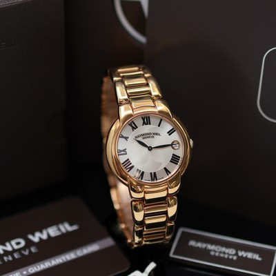 27119728a - RAYMOND WEIL Jasmine ungetragene Armbanduhr Referenz 5235, quarz, verg. Edelstahlgeh. ...