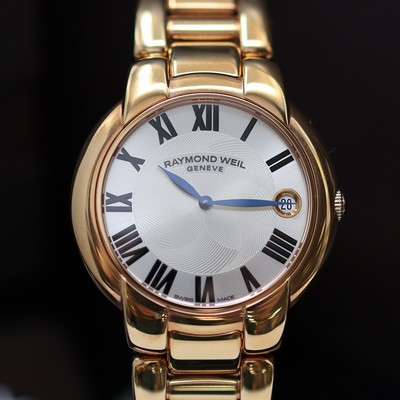27119728b - RAYMOND WEIL Jasmine ungetragene Armbanduhr Referenz 5235, quarz, verg. Edelstahlgeh. ...