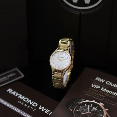 Image RAYMOND WEIL Neomia ungetragene Damenarmbanduhr Referenz 5124, quarz, verg. ...