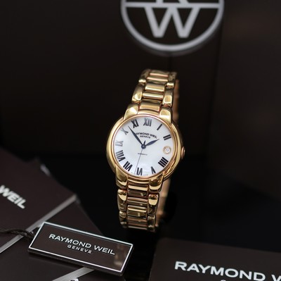 Image RAYMOND WEIL Jasmine ungetragene Armbanduhr Referenz 2935, Automatik, verg., beids. ...