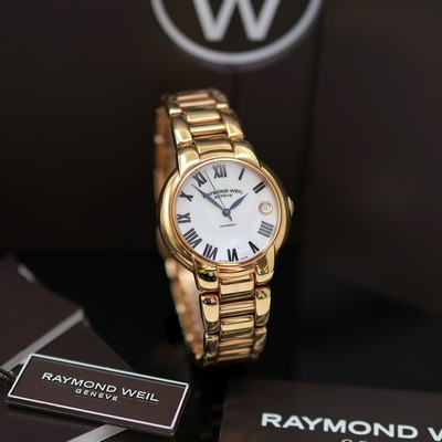 27119735a - RAYMOND WEIL Jasmine ungetragene Armbanduhr Referenz 2935, Automatik, verg., beids. ...
