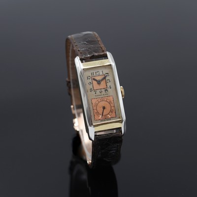 27119781a - Armbanduhr mit Duo-Dial bezeichnet Tiffany & Co. in GG und WG 585/000, Schweiz um 1935, ...