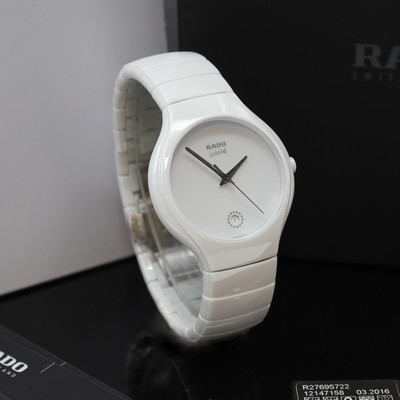 27119782a - RADO True ungetragene Armbanduhr Referenz R27695722, quarz, weißes Keramikgeh. inkl. ...