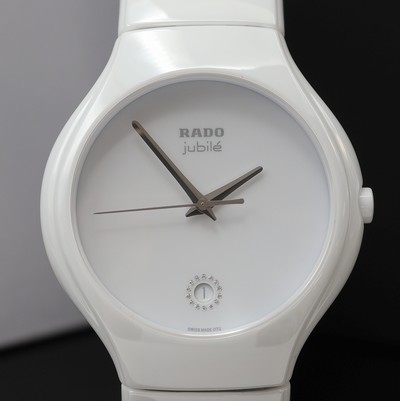 27119782b - RADO True ungetragene Armbanduhr Referenz R27695722, quarz, weißes Keramikgeh. inkl. ...