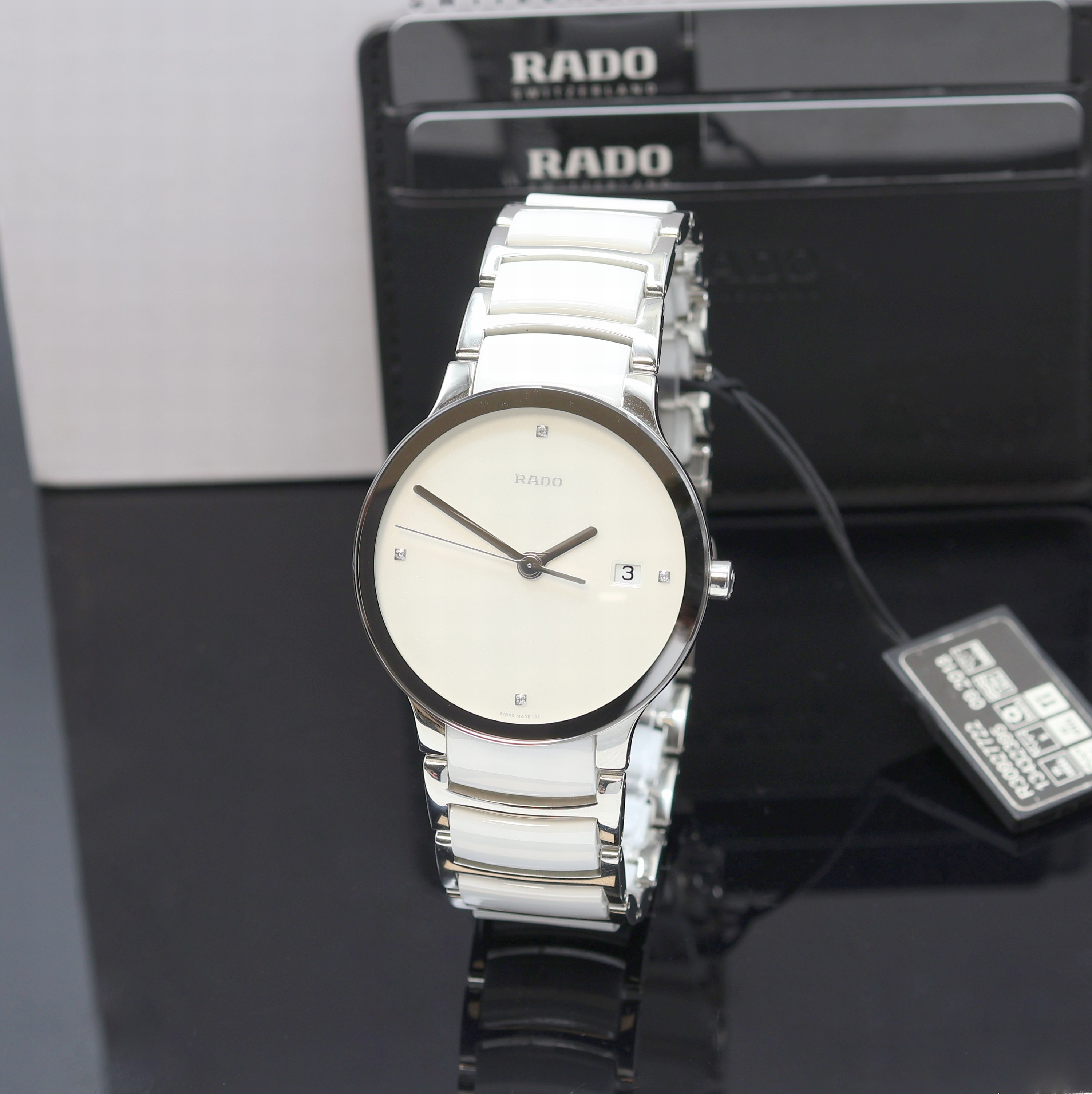 Image 27119826 - RADO Centrix ungetragene Armbanduhr Referenz R30927722, quarz, Edelstahlgeh. inkl. ...