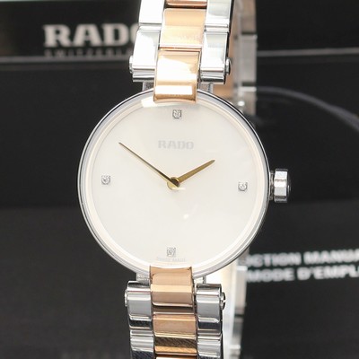 27119808a - RADO Coupole ungetragene Damenarmbanduhr Referenz R22854913, quarz, z. T. verg. ...