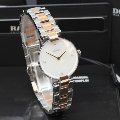 27119808b - RADO Coupole ungetragene Damenarmbanduhr Referenz R22854913, quarz, z. T. verg. ...
