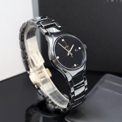27119835a - RADO True ungetragene Damenarmbanduhr Referenz R27059712, quarz, Keramikgeh. inkl. ...