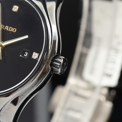 27119835c - RADO True ungetragene Damenarmbanduhr Referenz R27059712, quarz, Keramikgeh. inkl. ...