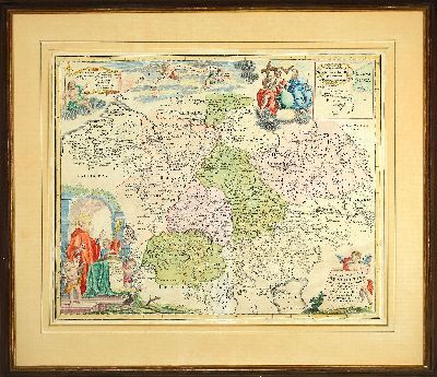 27119838k - Konvolut aus 4 Kupferstichen: Jerusalem aus der Vogelschau, Braun und Hogenberg, mit ...