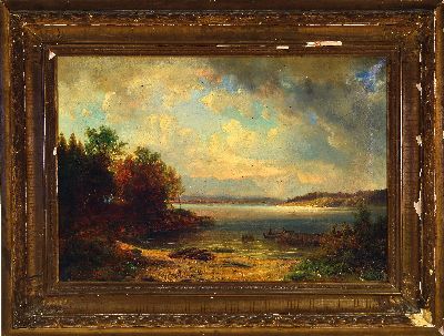 27119960k - Anders Andersen-Lundby, 1841 Lundby-1923 München, abendlicher Blick über den ...