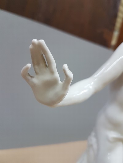 27120006h - Porzellanfigur Daphne, Entw. Paul Scheurich 1918, KPM Berlin, Weißporzellan, 2. Wahl, ...