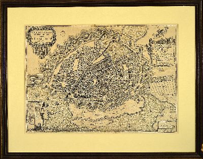 27120049k - Johannes Mejer (1606-1674): Grundtriß der Edlen Weitberümbten Statt Hamburg. Anno 1651 ...