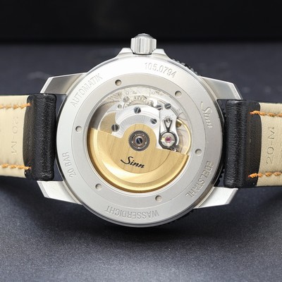 27120058e - SINN 105 Herrenarmbanduhr in Stahl, Deutschland verk. lt. beil. Pap. 05/2023, Automatik, ...