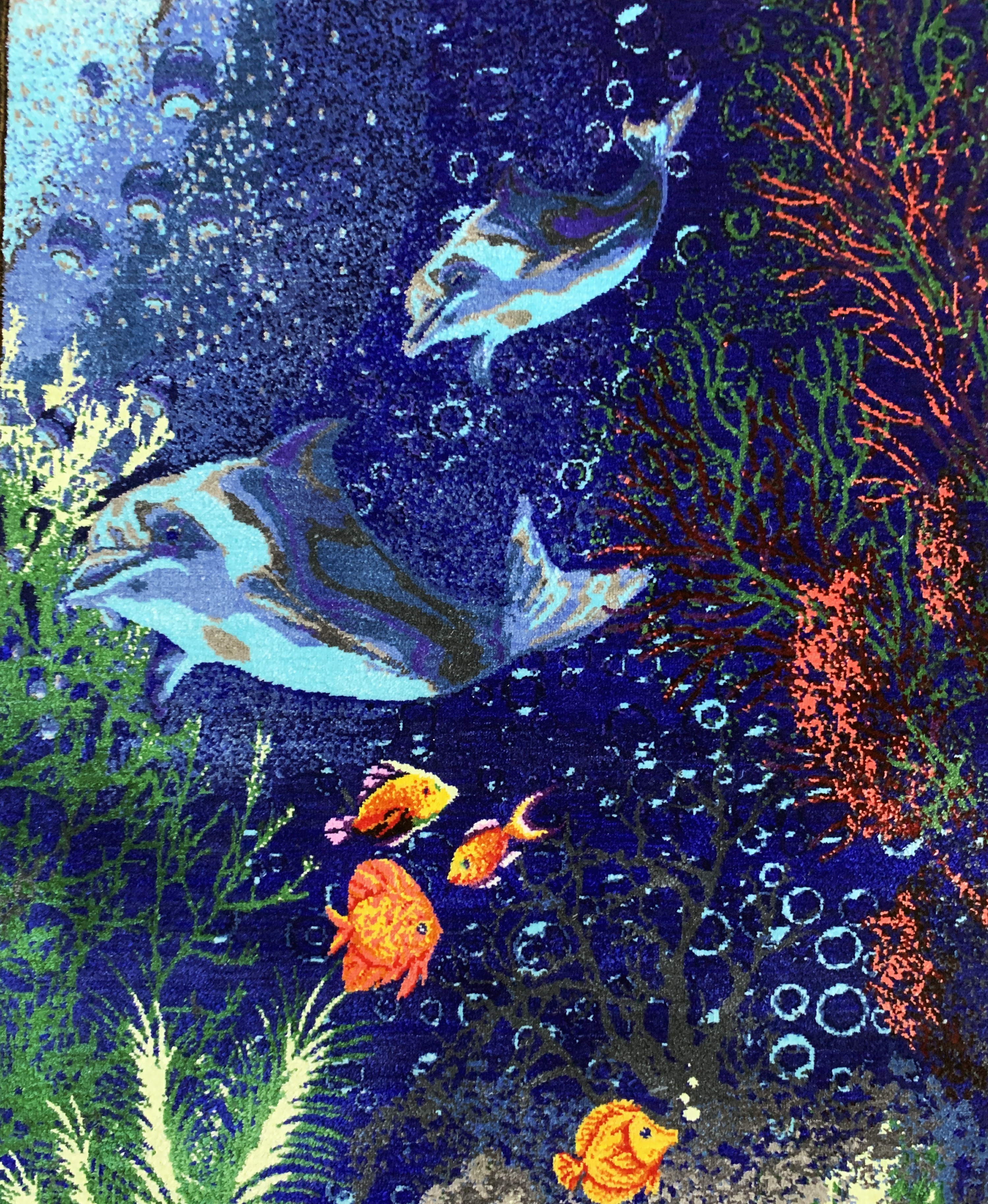 Detail a: Ghom Seide fein Persien, signiert"Bahram", ca. 20 Jahre, reine Naturseide, ca. 90 x 60 cm, ca. 1,0 Mio. Kn/qm, EHZ:(nahezu neuwertig)