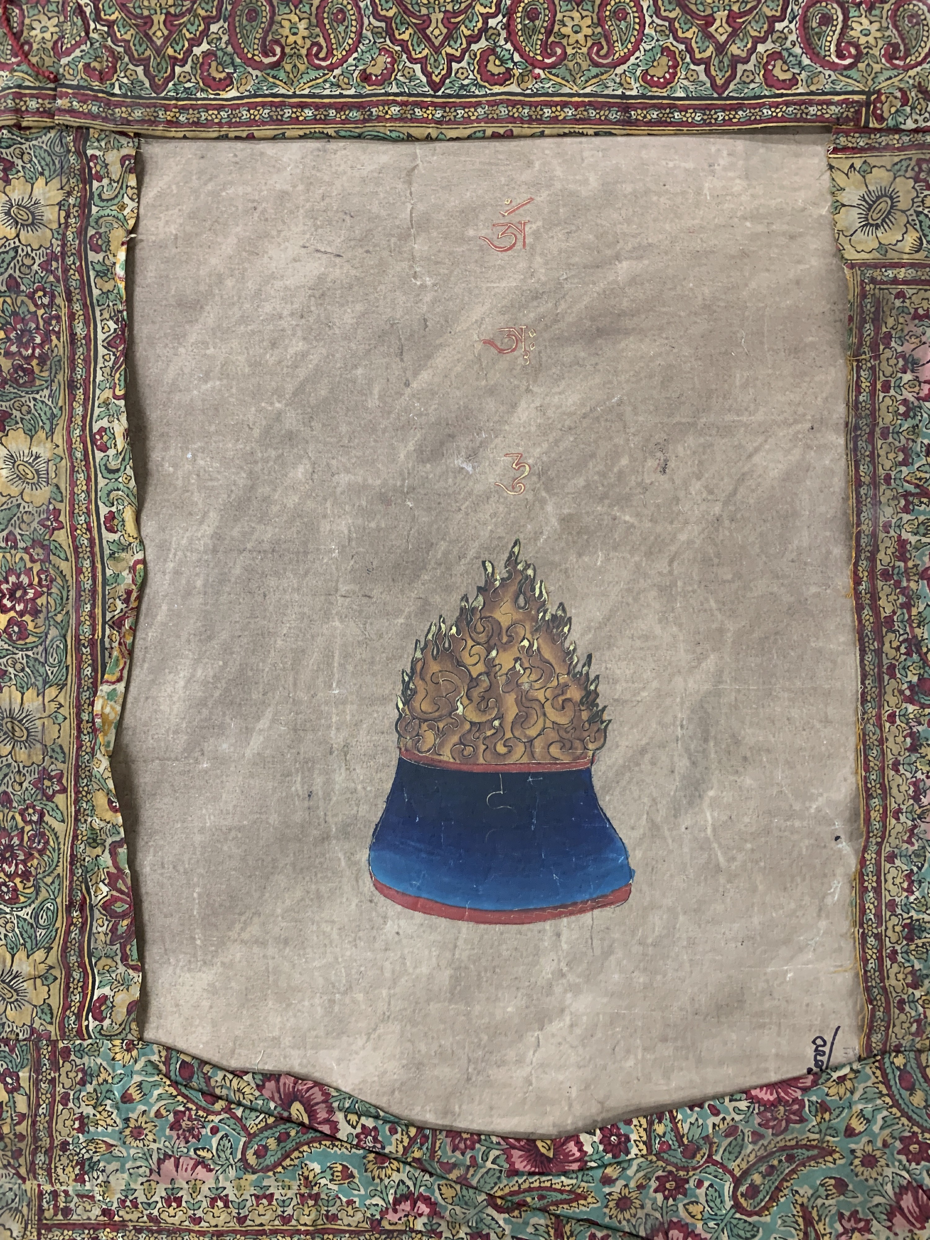Detail f: Thangka antik, Tibet, um 1900, Papiermalerei, ca. 122 x 83 cm, EHZ: 3