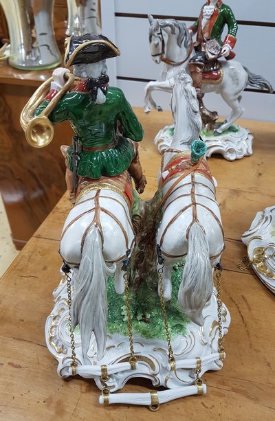 27120232j - Der große Jagdzug, fünfteilige Jagdgarnitur, Unterweissbach, Entwurf Heinz Schober ...