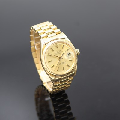 27120332a - ROLEX Oyster Perpetual Datejust Herrenarmbanduhr Referenz 1601 in GG 750/000, Schweiz ...