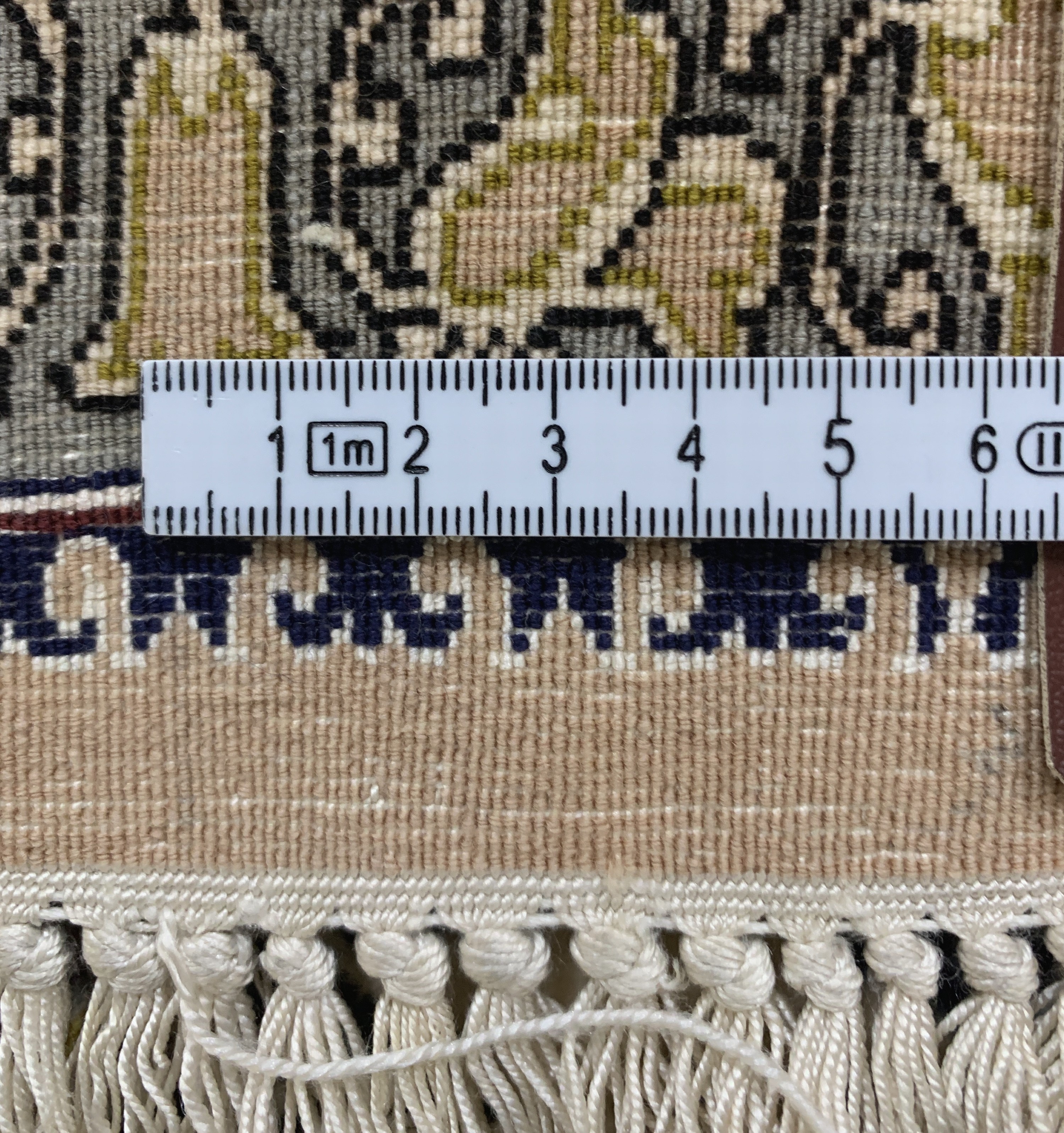 Detail e: Esfahan"Davari"fein signiert, Persien, Ende20.Jhd, Korkwolle mit und auf Seide, ca. 157 x109 cm, ca. 1,0 Mio. Kn/qm, EHZ: 2