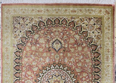 27120525e - 2 Lots Ghom Seide, Persien, Ende 20.Jhd, reine Naturseide, ca. 77 x 57 cm, ca. 1,0 ...