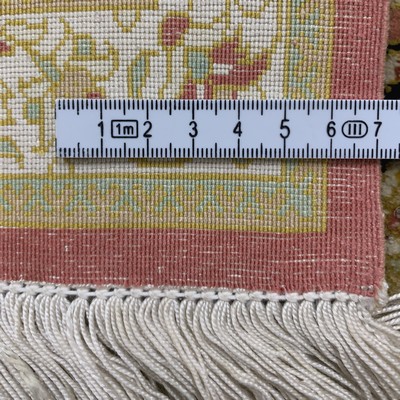 27120525h - 2 Lots Ghom Seide, Persien, Ende 20.Jhd, reine Naturseide, ca. 77 x 57 cm, ca. 1,0 ...