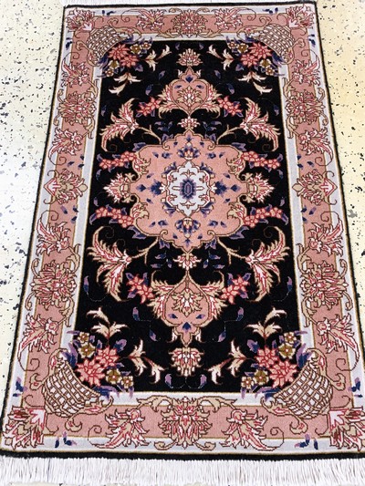 27120528c - Täbriz fein(50 Raj), Persien, Ende 20.Jhd, Korkwolle mit Seide, ca. 91 x 59 cm, ca. ...