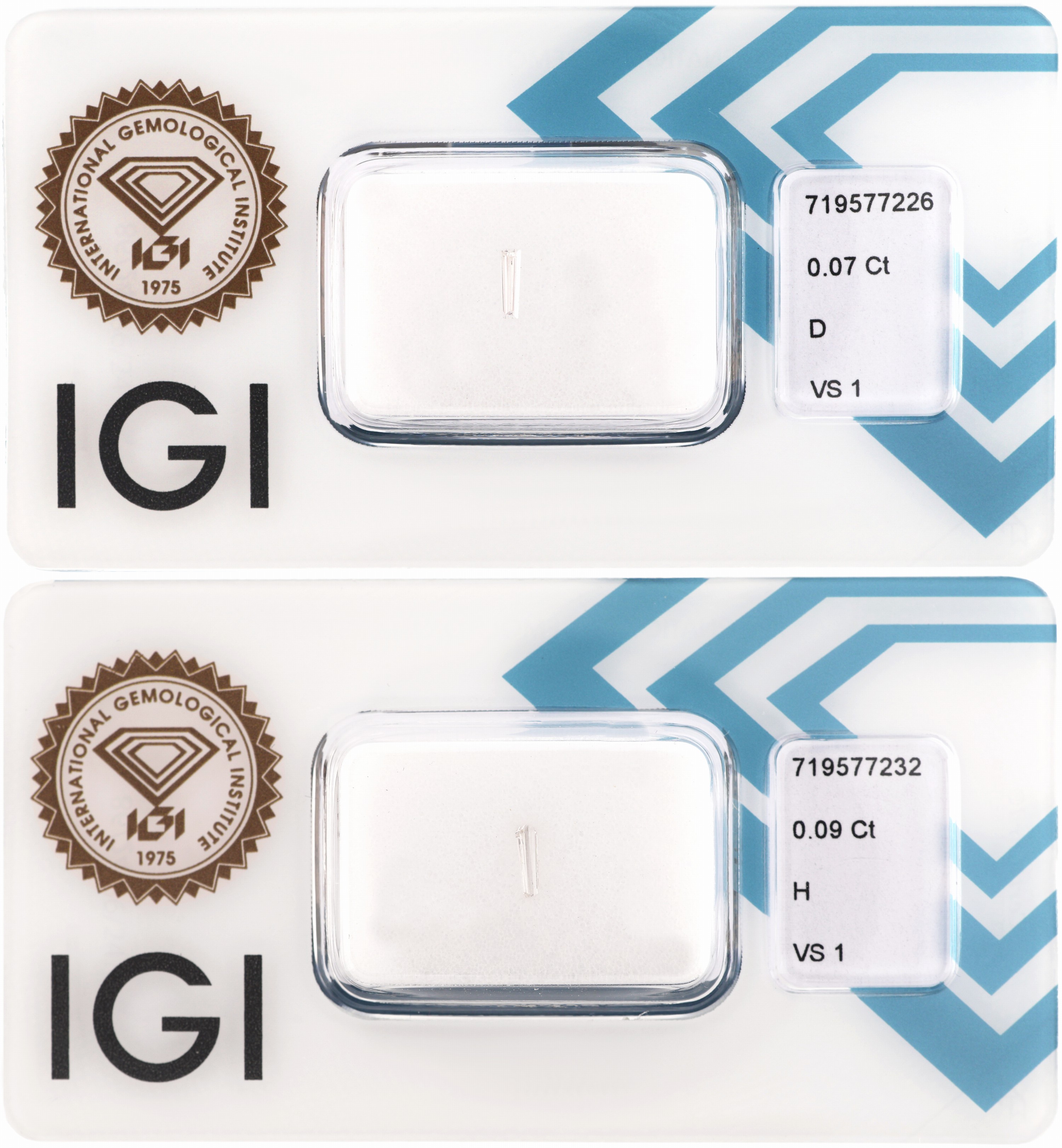 Image 27120650 - Lot 2 lose Diamanten, tapered Baguette, 1 x 0.09 ct Weiß/vs1, 1 x 0.07 ct hochfeines ...