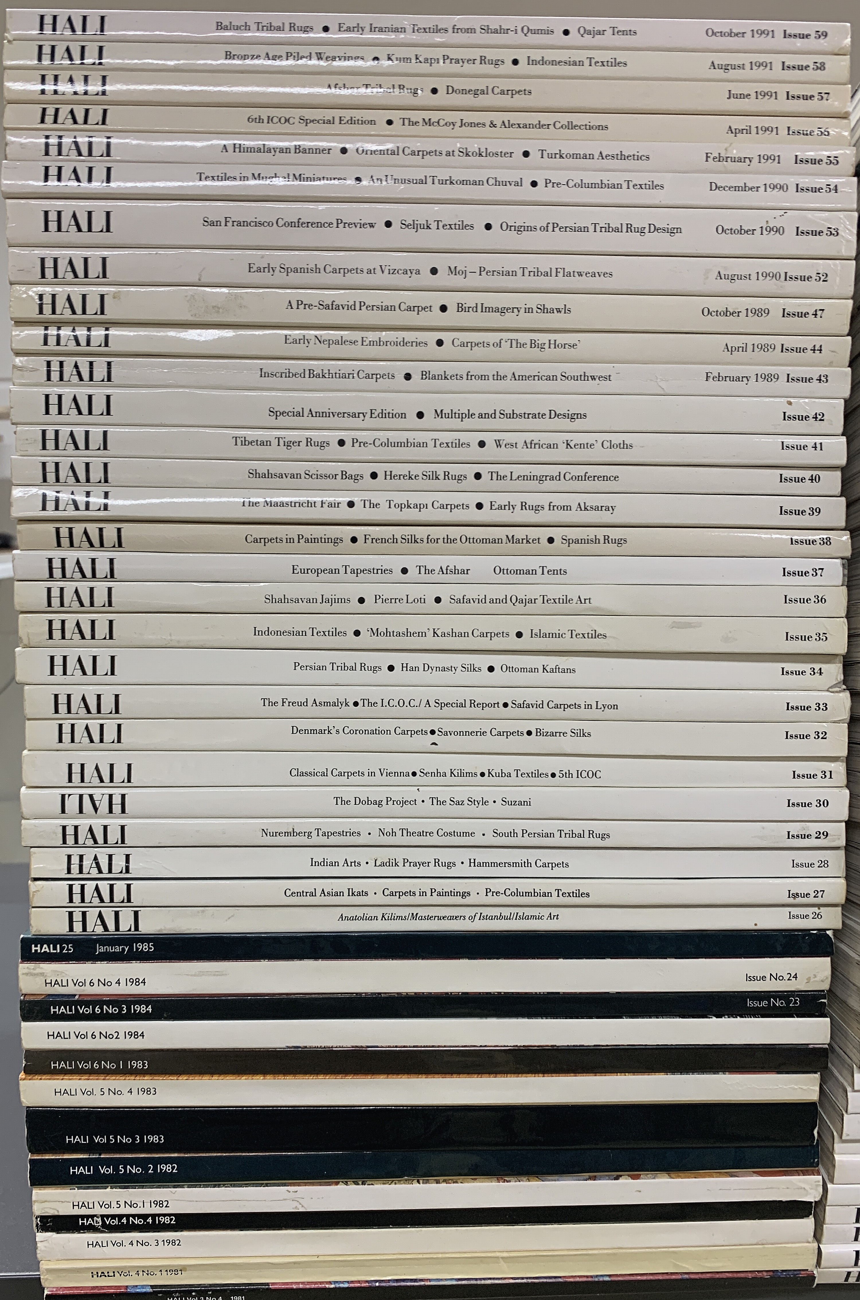 Detail a: 165 Hali Magazine(Nr.100 20 Jahre Jubiläums Ausgabe und Nr.137 25 Jahre Jubiläums Ausgabe)