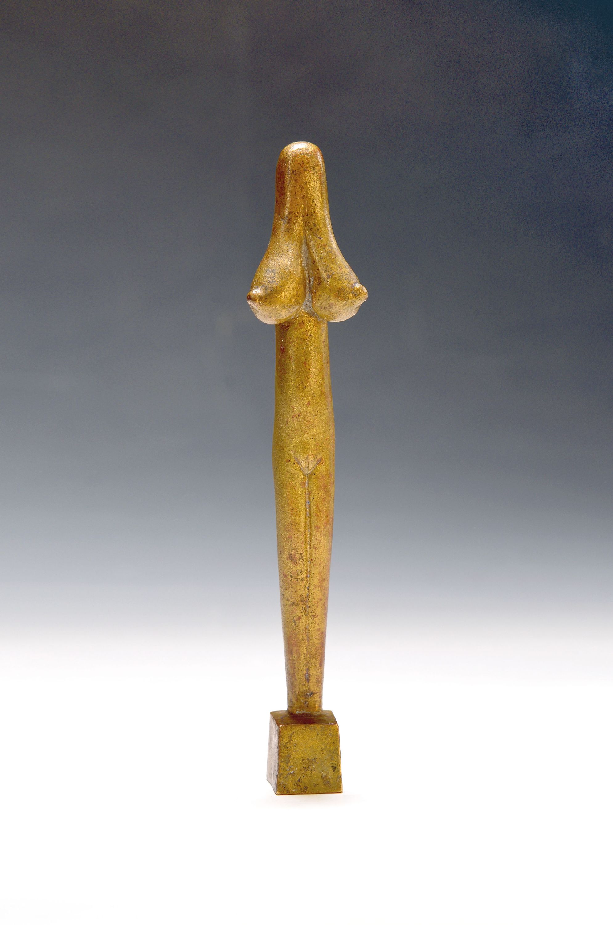 Image 27120689 - Gustav Seitz, 1906 Mannheim-1969 Hamburg, Bronzestele, ´Idol´, weiblicher Torso, 1968, ...