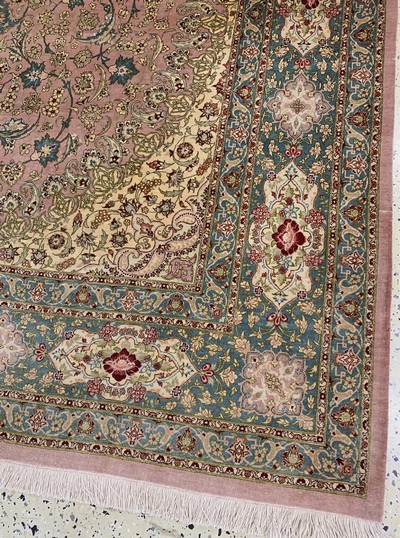 27120619a - Ghom Seide fein, Persien, Ende 20.Jhd, reine Naturseide, ca. 305 x 201 cm, ca. 1,0 Mio. ...
