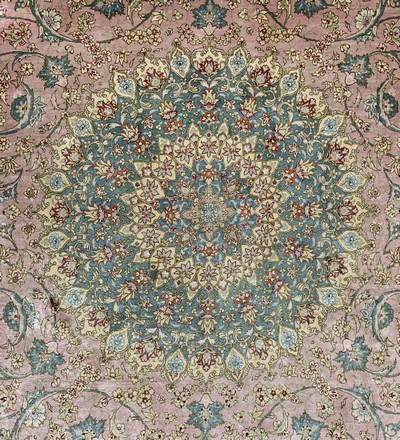 27120619d - Ghom Seide fein, Persien, Ende 20.Jhd, reine Naturseide, ca. 305 x 201 cm, ca. 1,0 Mio. ...