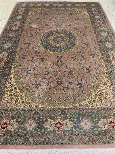 27120619h - Ghom Seide fein, Persien, Ende 20.Jhd, reine Naturseide, ca. 305 x 201 cm, ca. 1,0 Mio. ...