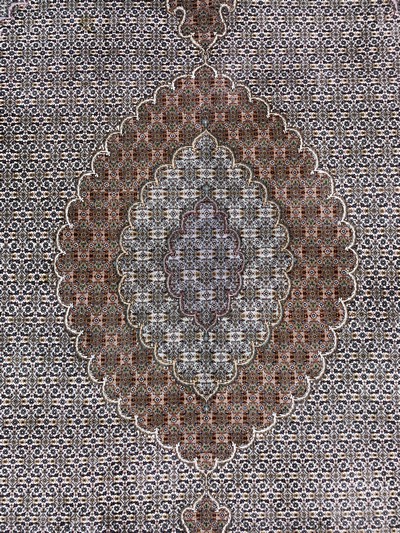 27120632d - Täbriz fein(50 Raj), Persien, Ende 20.Jhd, Korkwolle mit Seide, ca. 353 x 252 cm, ca. ...