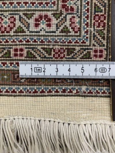 27120632j - Täbriz fein(50 Raj), Persien, Ende 20.Jhd, Korkwolle mit Seide, ca. 353 x 252 cm, ca. ...