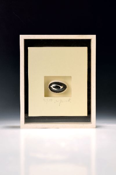 Image A.R. Penck, 1939-2017, ceramic egg, Ed. 42/100, inserted in a slipcase, this one ...