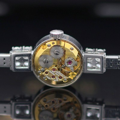27120697e - CHOPARD Damenarmbanduhr in WG 750/000 mit Diamanten, Schweiz um 1970, Handaufzug, orig. ...