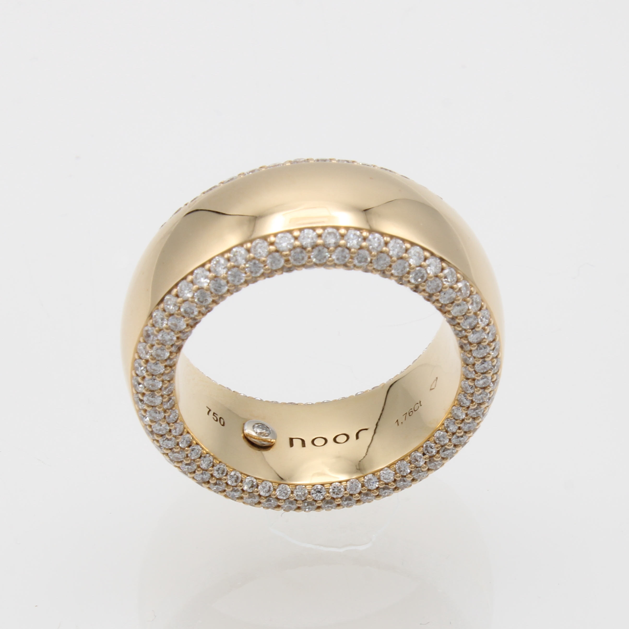 Image 27120733 - Ring mit Brillanten, RG 750/000, Brill. an beiden Außenseiten gef. zus. ca. 1.82 ct ...