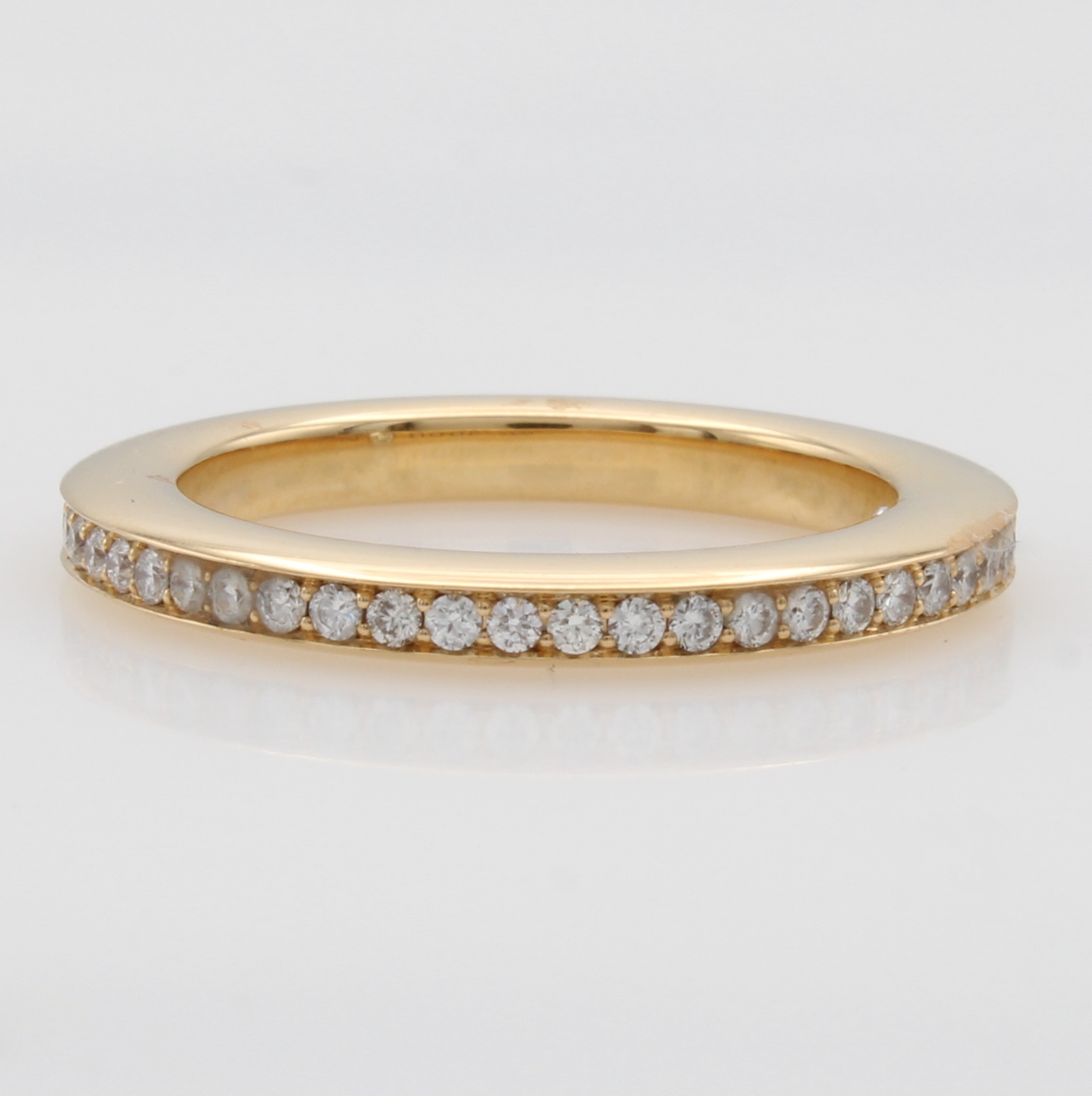 Image 27120734 - Ring mit Brillanten, RG 750/000, Schiene rundum bes. m. Brill. zus. ca. 0.52 ct feines ...