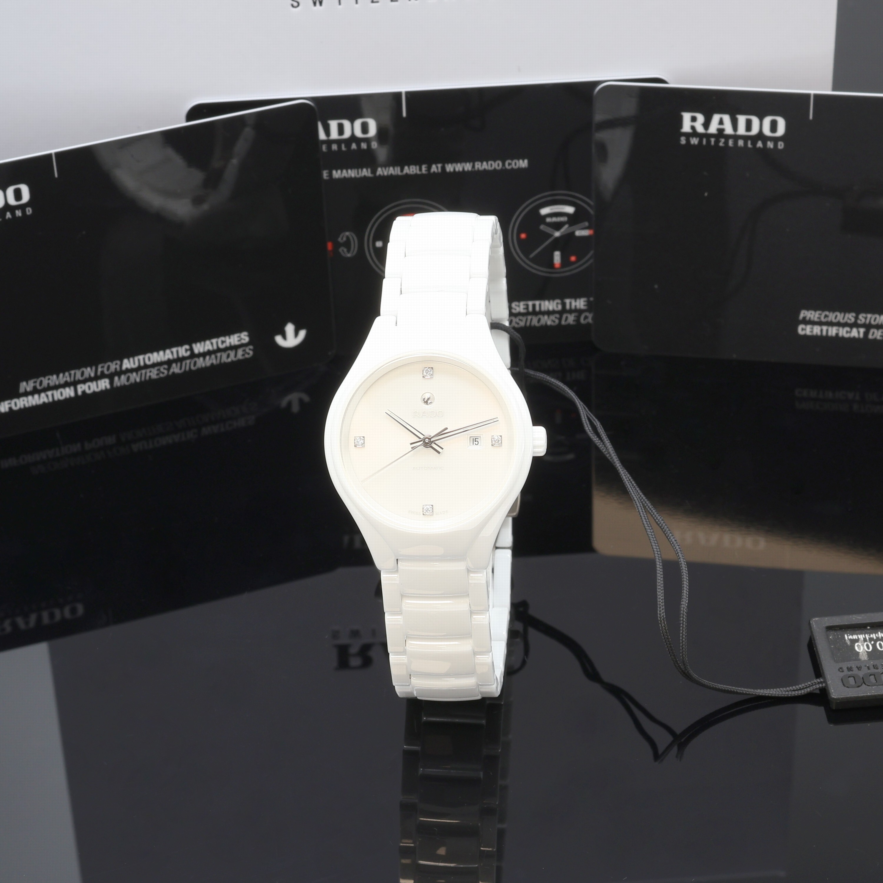 Image 27120759 - RADO True ungetragene Damenarmbanduhr Referenz R27244712, Automatik, Keramikgeh. inkl. ...