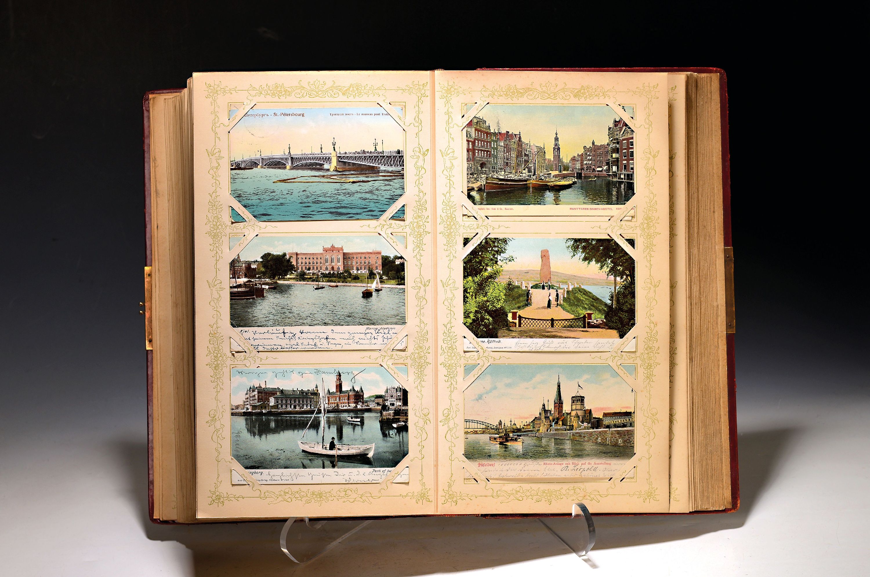 Image 27120762 - Postkarten-Album, deutsch, 1900-1910, ca. 150 Ansichtskarten aus Deutschland, ...