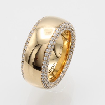 27120733a - Ring mit Brillanten, RG 750/000, Brill. an beiden Außenseiten gef. zus. ca. 1.82 ct ...
