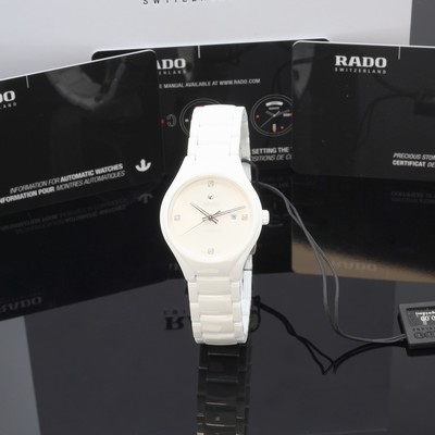 Image RADO True unworn ladies wristwatch reference R27244712, self winding, ceramic case ...