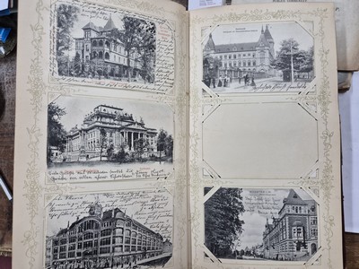 27120762b - Postkarten-Album, deutsch, 1900-1910, ca. 150 Ansichtskarten aus Deutschland, ...