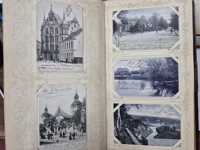 27120762c - Postkarten-Album, deutsch, 1900-1910, ca. 150 Ansichtskarten aus Deutschland, ...