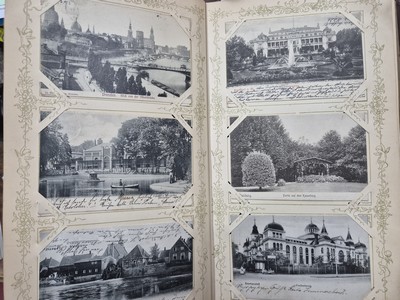 27120762d - Postkarten-Album, deutsch, 1900-1910, ca. 150 Ansichtskarten aus Deutschland, ...