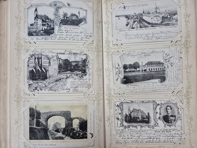 27120762i - Postkarten-Album, deutsch, 1900-1910, ca. 150 Ansichtskarten aus Deutschland, ...